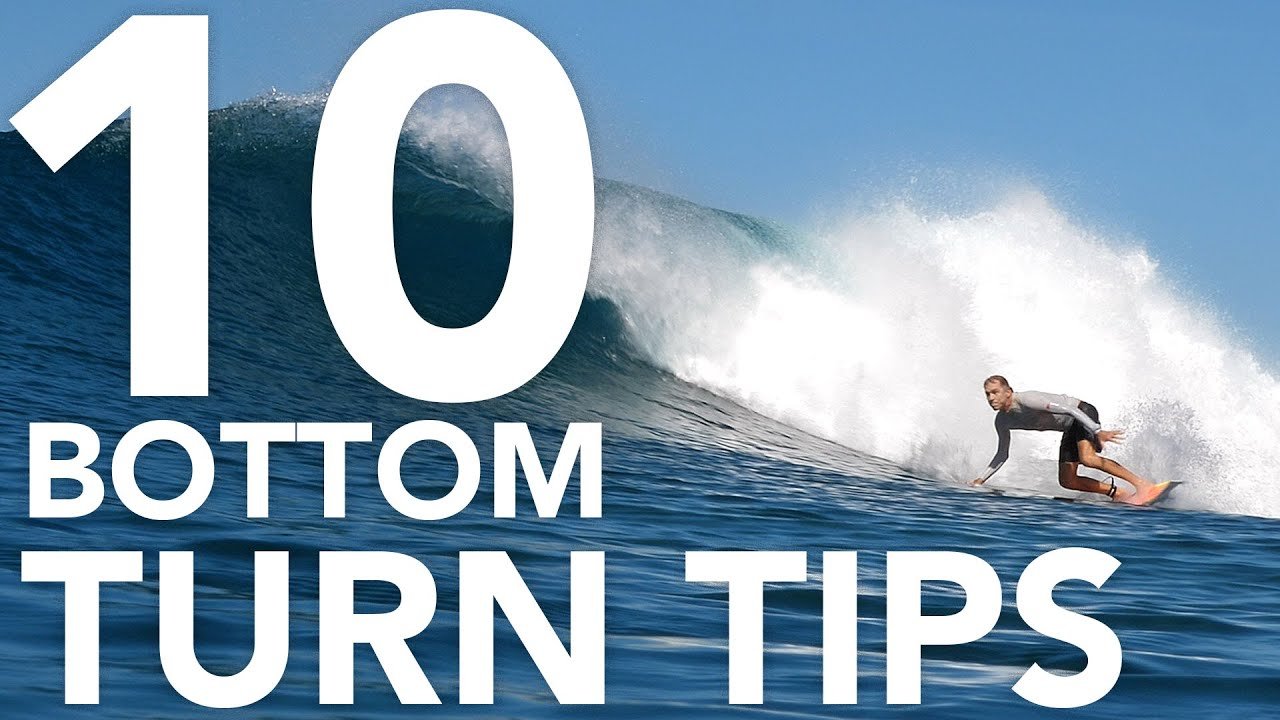10 Tips to Better Bottom Turns tutorial covering lift, energy, and optimal turning line by Ombe Surf
