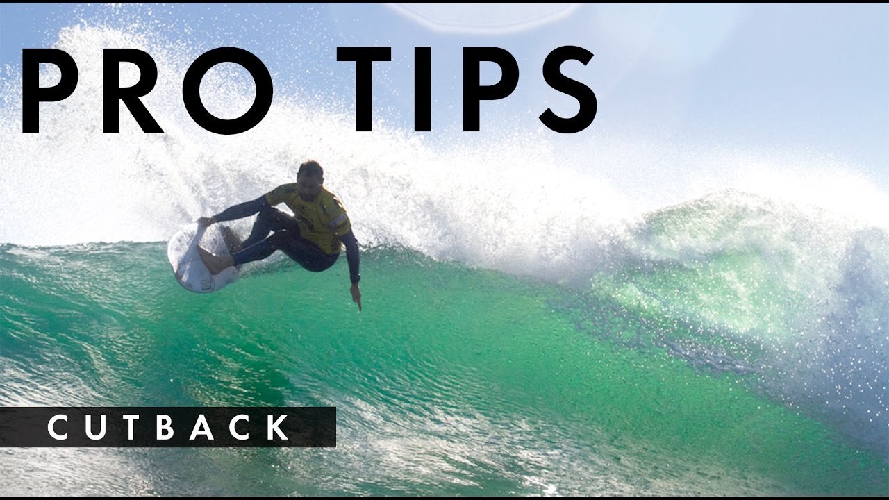Taylor Knox cutback tutorial image showing a powerful frontside turn on a wave