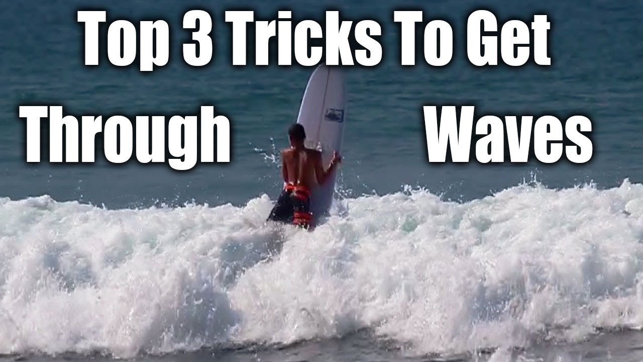 Top 3 Tricks to Get through Waves on a longboard Surfboard by iSURFTRIBE