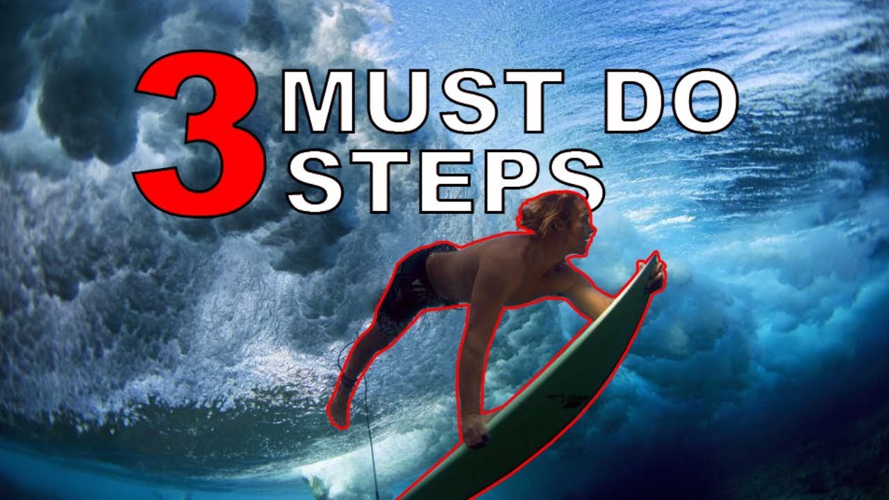 How to Duck Dive A Surfboard Properly in three steps by Hydro Mind