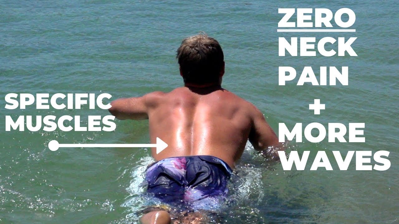 PADDLE YOUR SURFBOARD LONGER & FASTER without neck pain tutorial by Kale Brock