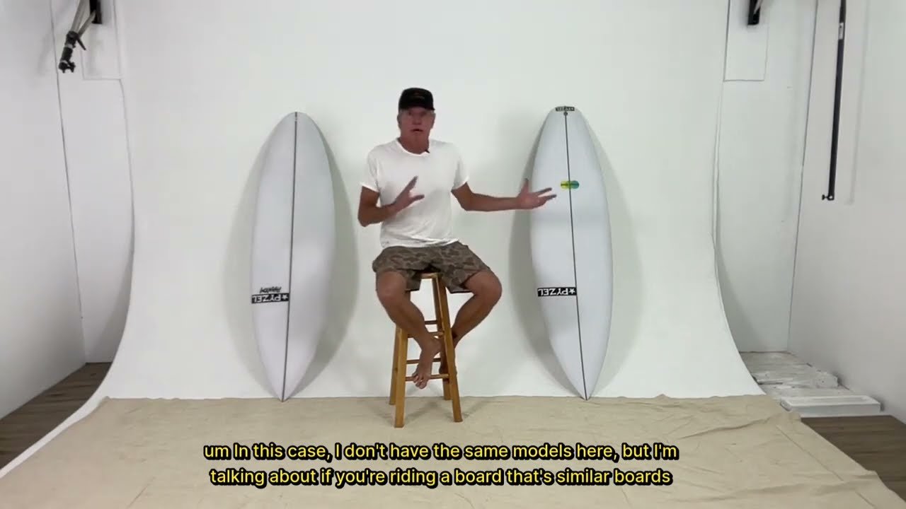 Jon breaks down the difference Round tails vs Squash tails by Pyzel Surfboards