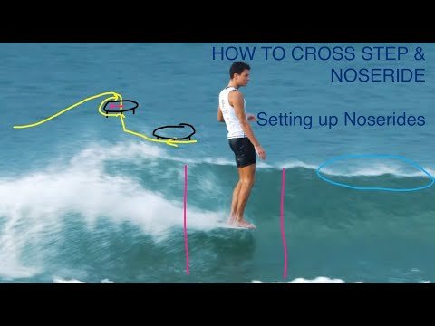 How to Cross Step & Noseride Setting Up Noserides by Ten Toes Surf